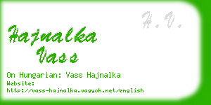 hajnalka vass business card
